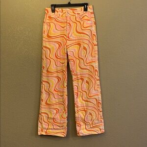 Vibrant Swirl Pattern Pants